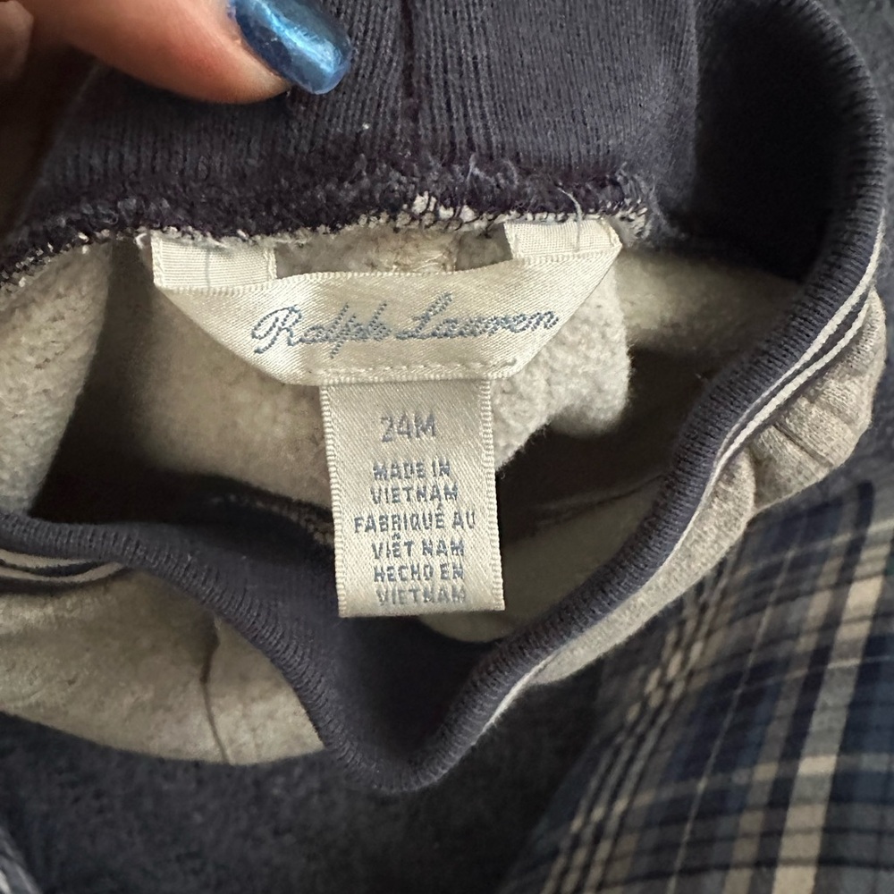 Polo by Ralph Lauren Kids Gray and Black Joggers - Picture 4 of 4